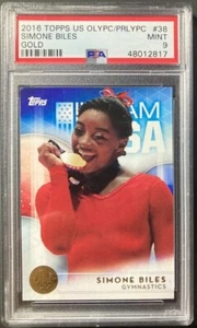 SIMONE BILES RC 2016 Topps Olympics GOLD #38 PSA 9 Mint Rookie🤸🏿🇺🇸🥇 - Picture 1 of 7