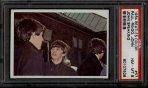 PSA 8 Paul McCartney Rookie Card 1964 Beatles Color #57 Topps John Lennon Ringo - Picture 1 of 2