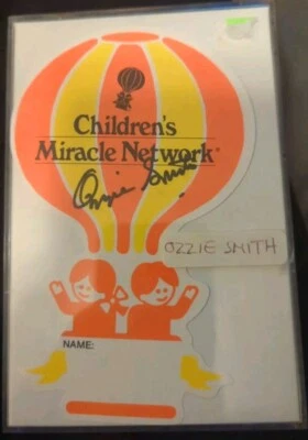 Ozzie Smith Signed Children's Miracle Network Miracle Balloon 🔥STL Cardinals🔥 - Image 1 of 4
