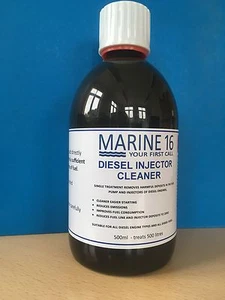 Marine 16 Diesel Injector Cleaner 500ml, detergent removes lacquering & gumming - Picture 1 of 3