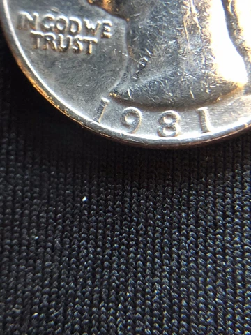 1981 D ,liberty quarter,double struck mint mark, 1 is an I Cover