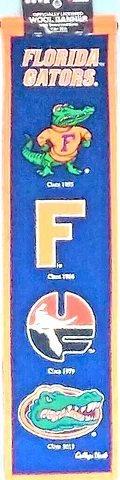 Florida Gators 8 x 32-inch College Vault Evolution Wool Banner New Fanatics Cover