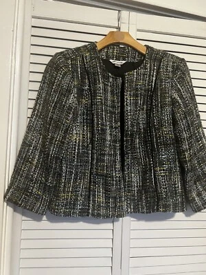 Chaqueta Blazer CHRISTOPHER & BANKS Mujer Talla XL XLarge Texturizada Frente Abierto Foto 1 de 4