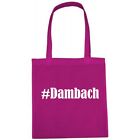 Tasche Beutel Baumwolltasche #Dambach Hashtag Einkaufstasche Schulbeutel Turnbeu