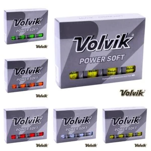 Nuevo 2025 ,1 Docena Volvik Power Soft Golf Balls Rojo,Naranja Amarillo Verde O - Imagen 1 de 6