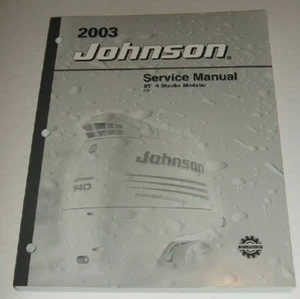 Johnson 2003 8hp 6hp 4 Stroke Service Manual 6 hp 8 hp Repair Shop - Foto 1 di 4