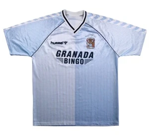 Coventry City 1987/88 Hummel Home Football Shirt XL 80s Vintage Soccer Jersey - Picture 1 of 10