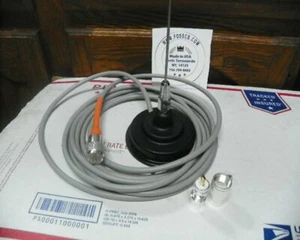 ANTENA MOBIALE 2 METRY RG8X PODWÓJNA OSŁONA KONCENTRYCZNA 1/4 Wave Whip 3" Mag REG PL259 - Zdjęcie 1 z 12