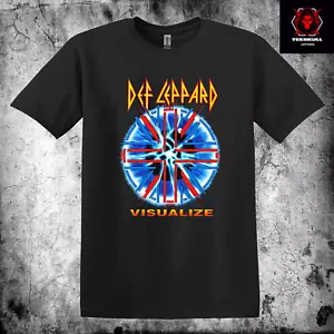 Def Leppard - Visualize Classic Rock Album Band Unisex Cotton T-SHIRT S-3XL 🤘 - Picture 1 of 12