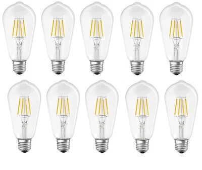 10x LEDVANCE SMART+ LED Filament Kolben 5,5W E27 Alexa Google Apple EEK:E(SpkA-G - Bild 1 von 4