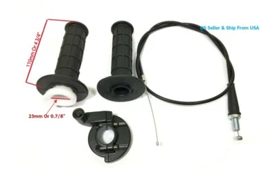 Empuñadura de mango con fundición y cable de acelerador para Honda CR60 CR80 CR100 CR125 CR125M Foto 1 de 3