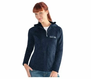 G-III 4her Seattle Seahawks Women's Kick Off Full Zip Jacket - Navy - Picture 1 of 2