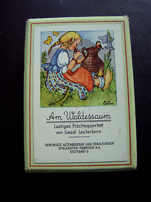 Am Waldessaum älteres Quartett Altenburger U. Stralsunder Spielkarten, Stuttgart • 5€