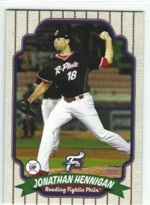 2021 Reading Fightin Phils (Double A-Philadelphia Phillies) Jonathan Hennigan