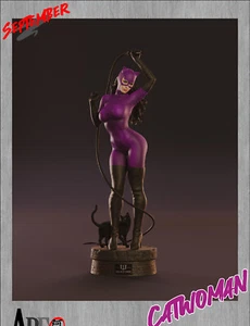 1/24 1/18 DC Catwoman Unpainted Unassembled 3D Printing Model Garage Kits - Picture 1 of 1