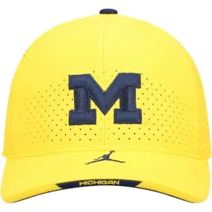 Jordan Maize Michigan Wolverines Sideline Legacy91 Performance Yellow Hat - Picture 1 of 6