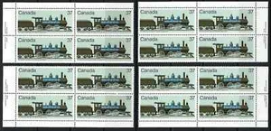 CANADA - SCOTT 1038 - VFNH - M/S PLATE BLOCK - CANADIAN LOCOMOTIVES - 1984 - Picture 1 of 1