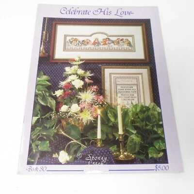 Stoney Creek Cross Stitch Pattern Booklet 30 Celebrate His Love Faith Christ Vtg - Image 1 of 3