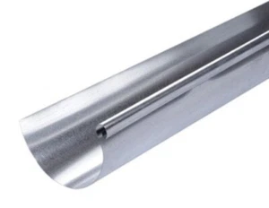 Gouttières Demi-Rondes Acier Galvanisé Dév.33 cm gris LG.4M – LPP - Photo 1/1
