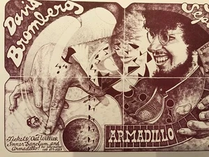 1st-Print Poster, DAVID BROMBERG, Armadillo, Guy Juke, 1974. - Picture 1 of 7