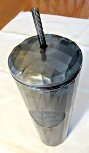 VASO STARBUCKS NEGRO PLISADO 24 ONZAS LÍQUIDAS SOLO PARA BEBIDAS FRÍAS - ¡NUEVO!! - Imagen 1 de 6