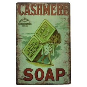 Cashmere Soap Tin Sign Bathroom Laundry 30cmx20cm - Picture 1 of 1