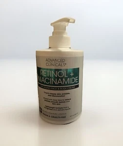 ADVANCED CLINICALS ~RETINOL + NIACINAMIDE Anti-Aging Crepey Skin FACE BODY CREAM - Picture 1 of 1