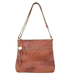 Margot New York Leah Hobo Leather Shoulder Bag - Picture 1 of 13