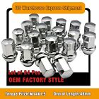 24 Chrome Oem Factory Lug Nuts M14x1.5 Fit Gmc Sierra Yukon 7/8" Hex Stock Wheel