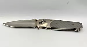 SOG Arcitech Damascus Pocket Knife With Abalone Thumb Stud - Picture 1 of 11