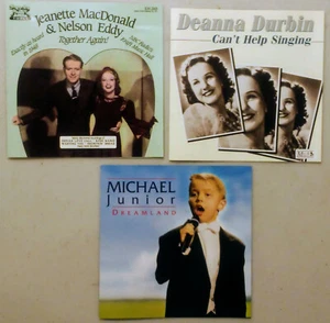 3 CD lot Jeanette MacDonald Nelson Eddy Together Again Deanna Durbin Michael Jr - Foto 1 di 10