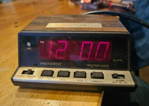 Vintage 1970s President "Moonraker" Alarm Clock - Working - Picture 1 of 7