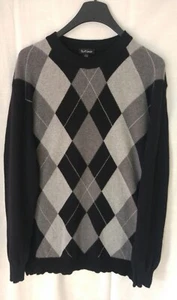 Herren Pullover"Port Louis", 55% Seide, 45% Kaschmir, Gr. XL/56-58, schwarz-grau - Bild 1 von 5