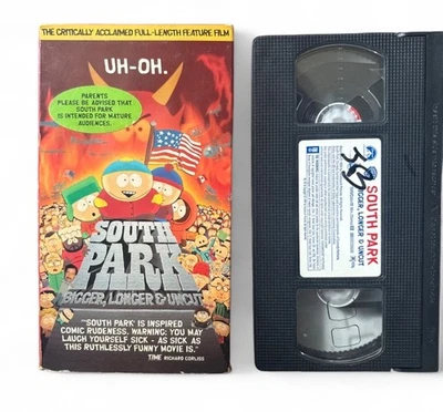 South Park Bigger Longer & Uncut VHS Tape 1999 Comedy Movie Classic - Image 1 of 3
