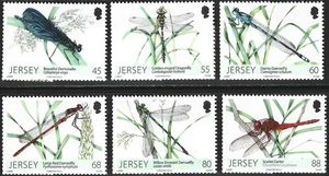 2013 Jersey Sg 1764/1769 Dragonflies and Damselflies MNH - Picture 1 of 2