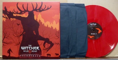 The Witcher III 3 Wild Hunt VIDEO GAME SOUNDTRACK 4-LP Red Colored Vinyl SUPERB - Image 1 of 2