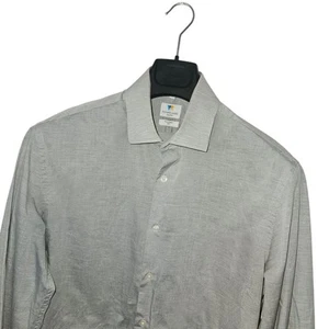 Herrenhemd RICHARD JAMES Mayfair Premium grau SLIM FIT Baumwolle 41/16 L *sehr guter Zustand* - Bild 1 von 11