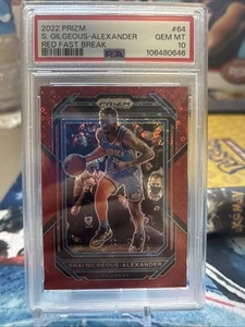 Prizm 64 Shai Gilgeous-Alexander Red Fast Break 2022 PSA 10/100 - Imagen 1 de 2