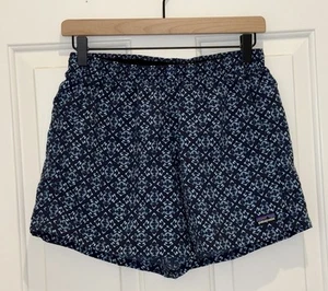 Patagonia 57057 Baggies Shorts Desert Diamonds Navy Women’s Small S 5” Inseam - Picture 1 of 8