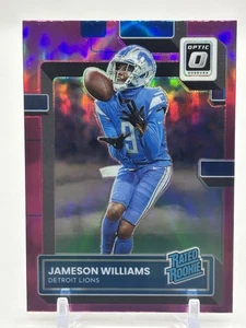 2022 Panini Donruss Optic Rated Rookie Jameson Williams #208 Pink Prizm - Bild 1 von 2
