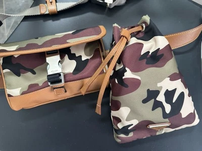 Prada Camouflage Convertible Pocket Belt Twin Bag Tessuto - Image 1 of 4