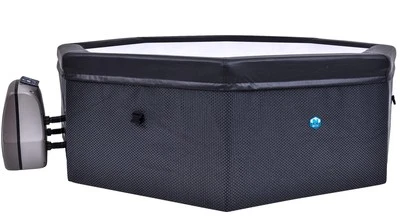 NetSpa Octopus 4+2 Personen Whirlpool halbstarr Ø 193cm In-Outdoor Pool schwarz - Bild 1 von 4