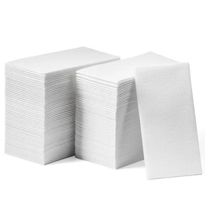 50-Pack Disposable Linen-Feel Guest Towels - 12" x 17" Cloth-Like Hand Towels... - Picture 1 of 8