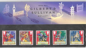 Briefmarken Präsentationspaket - Gilbert und Sullivan postfrische Briefmarken - Bild 1 von 2