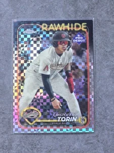 2024 Topps Pro Debut Cristofer Torin Chrome X-Fractor Rawhide - Picture 1 of 2