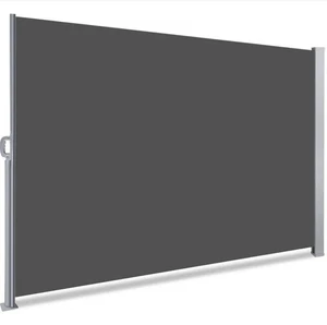 VOUNOT Privacy Screen for Patio Terrace Side Awning Retractable 1.6x3m Grey - Picture 1 of 6