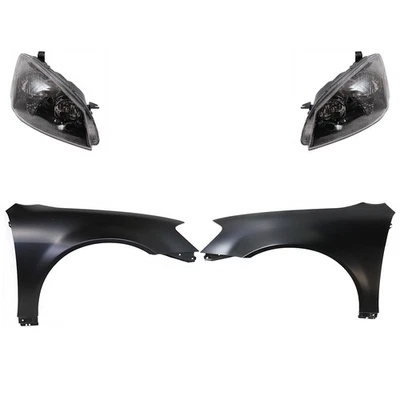 Kit de faros para Nissan Altima 2005-2006 lado izquierdo y derecho lente/carcasa xenón Foto 1 de 4