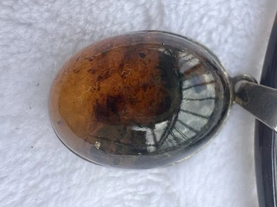 Ожерелье набор серьги янтарь подвеска ожерелье кожаный шнур богемное ювелирных изделий желтый - Изображение 1 из 4