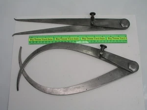 14" Leg Starrett Inside and Outside Caliper Set - Picture 1 of 8