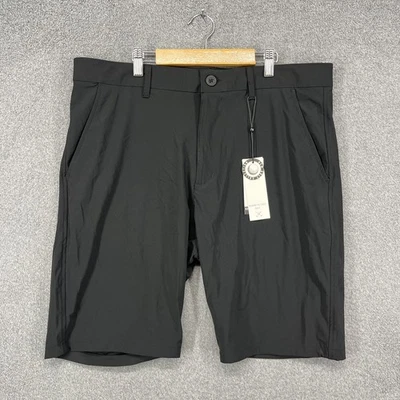 Pantalones Cortos de Golf Kenneth Cole Para Hombres 36 Negros Ligeros Absorbentes Nylon Elastizados UPF 50+ Foto 1 de 4